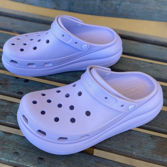 Crocs Classic Platform Clogs Men’s 9 / Women’s 11 Lavender Purple Slip-On Sandal - Picture 7 of 10